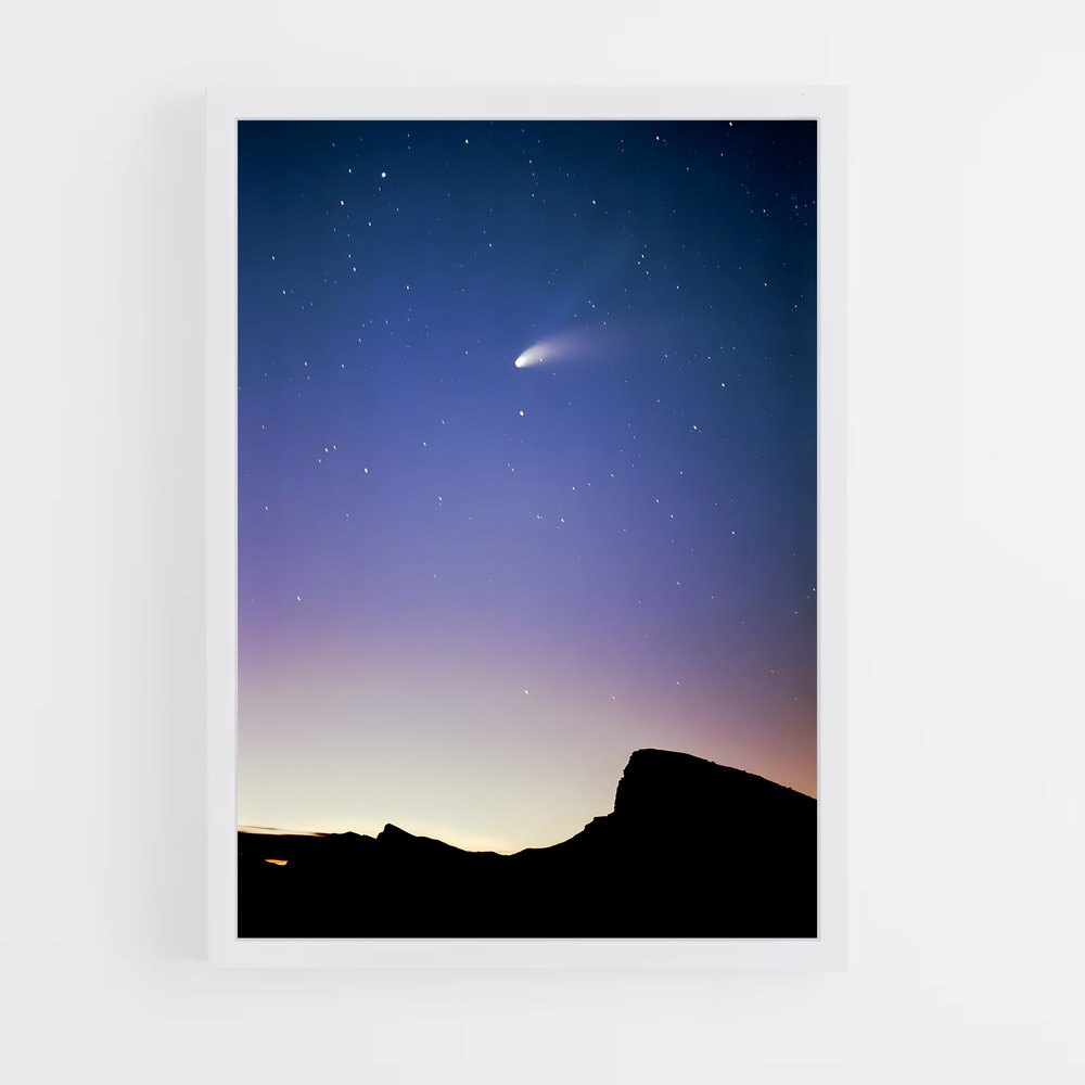 Poster Comète Lumineuse – affiche Univers (vue 3)